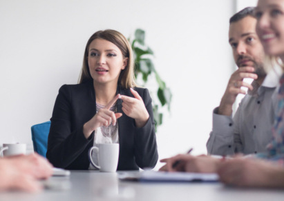 Woman in meeting 